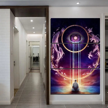 Circle of Life 3-Piece Canvas Art by JoJoesArt-Your Soul Place